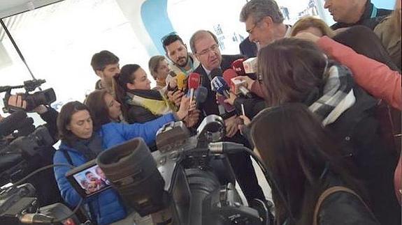 Herrera, este viernes, en el Parque Tecnológico de León.