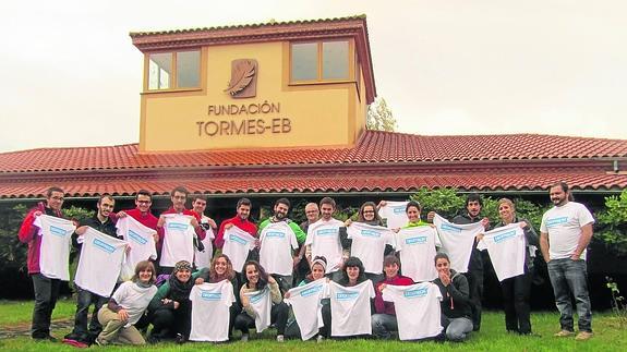 Los participantes en el programa de Voluntariado Ambiental.