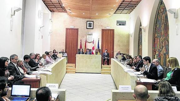 Imagen del último pleno del Ayuntamiento de Salamanca. 