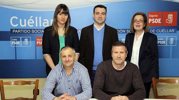Concejales del PSOE del Ayuntamiento de Cuéllar.