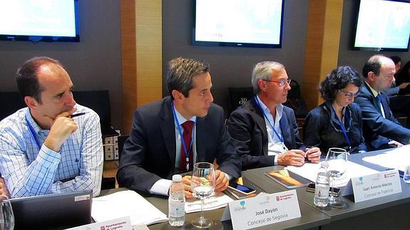 José Bayón en la reunión de la red de Ciudades Inteligentes celebrada en Logroño el pasado septiembre. 