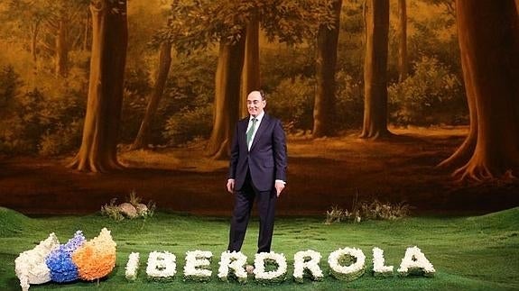 El presidente de Iberdrola, el salmantino Ignacio Sánchez Galán, en la Junta General de Accionistas de 2014. 