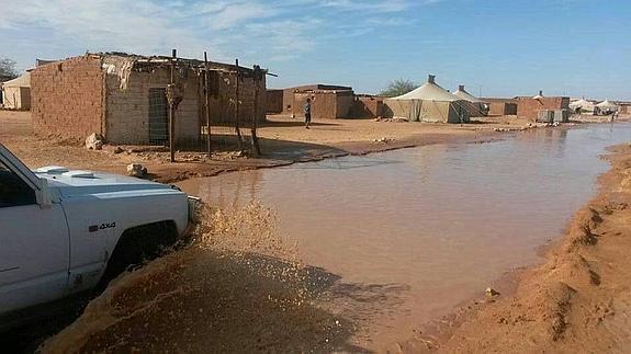 Imagen tomada en los calles de los campamentos de refugiados saharauis, en la provincia argelina de Tinduf.