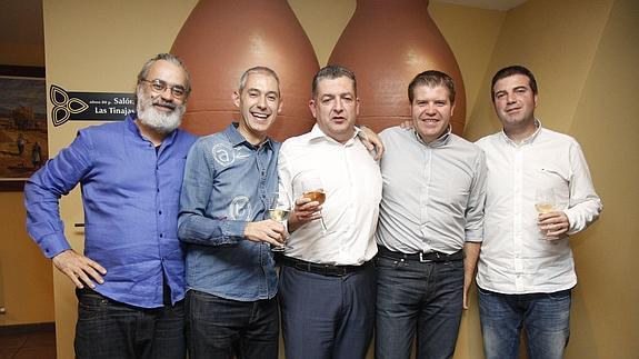 Manuel Lucio (izquierda), Álvaro Moreno, Jordi Melendo, Nacho Tapia y Gregorio Domingo. Diego Fómez