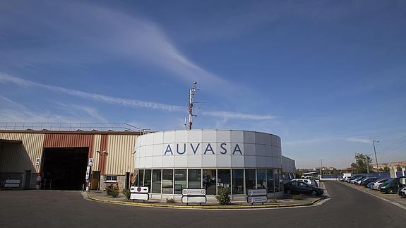 Cocheras de Auvasa en el polígono de Argales. 