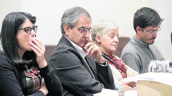 Los cuatro concejales del Grupo Municipal Ganemos. 