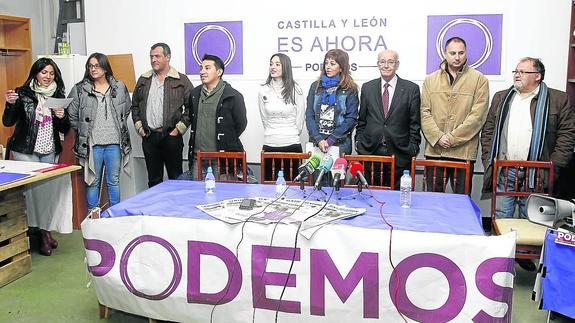 Presentación de los candidatos de Podemos.