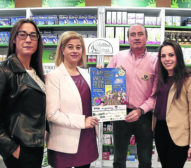 María Martín, Arancha García, Miguel Ángel Vicente y Cristina Zamarreño en La Ventana Natural. 