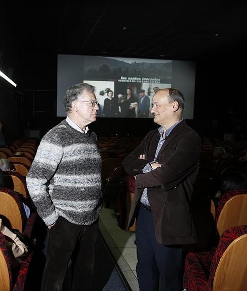 Jorge Praga, colaborador literario de El Norte y el escritor vallisoletano Gustavo Martín-Garzo. 