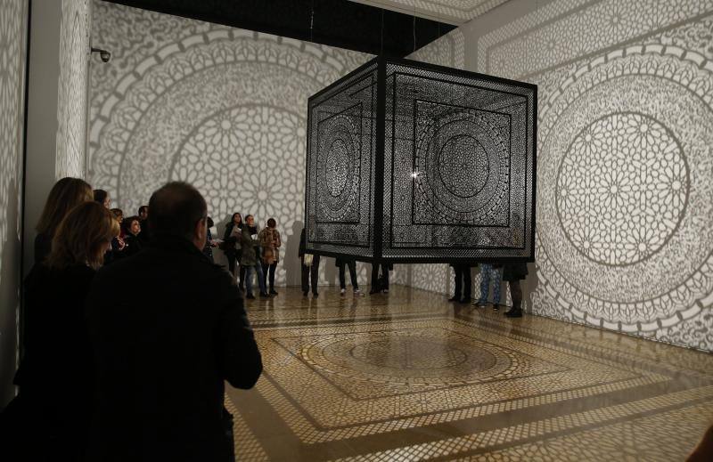 Obra de Anila Quayyum Agha, en la exposición 'Nada temas, dice ella', del Museo Nacional de Escultura. 
