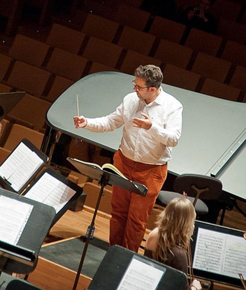 Manuel Tévar durante un ensayo.