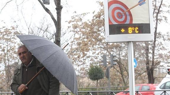 Temporal de agua y viento en Castilla y León.