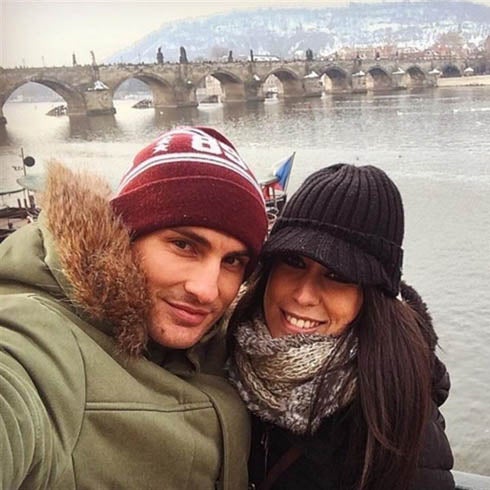 Raquel y Víctor en Praga.