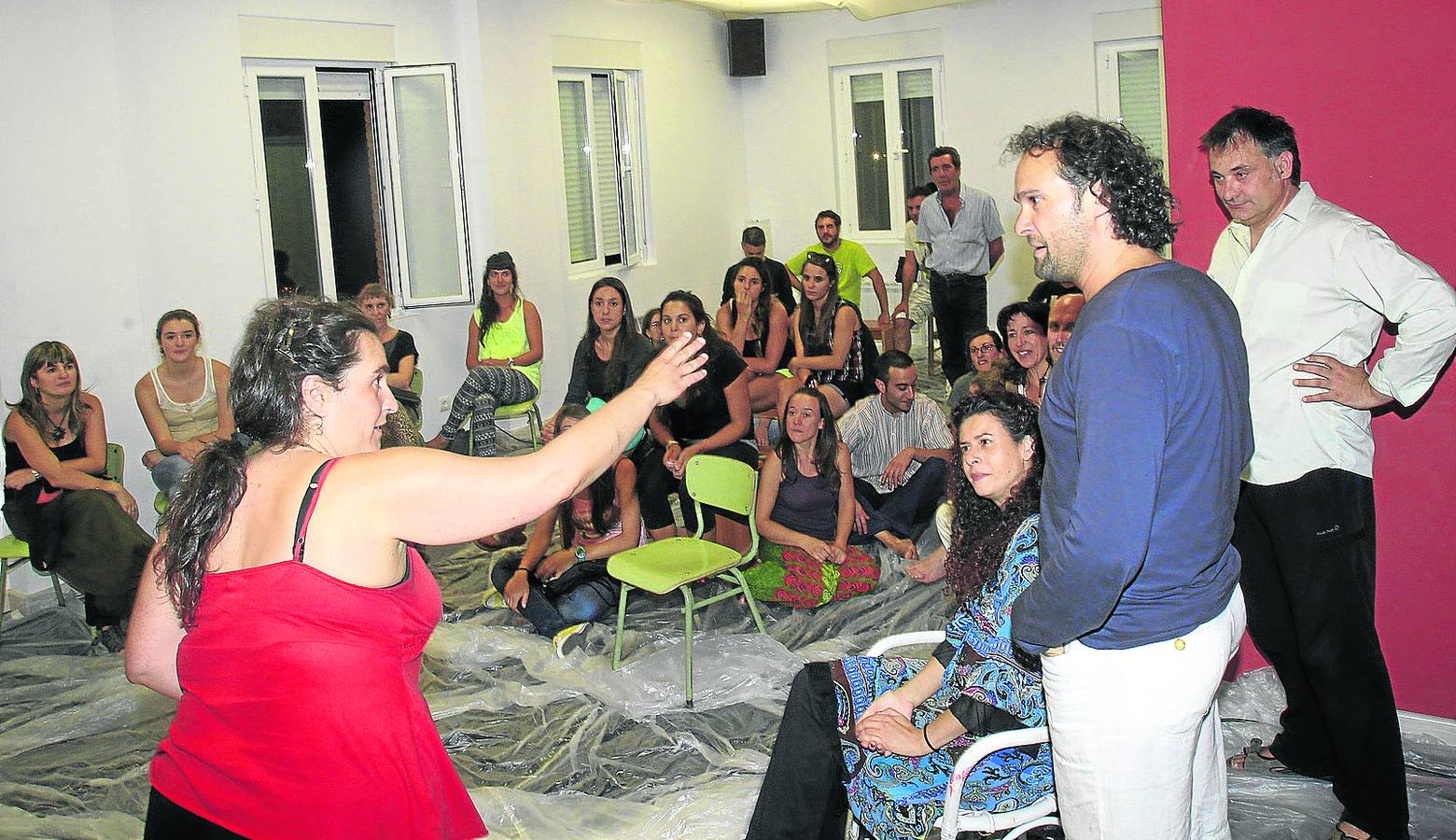 Mercedes Herrero, en la presentación de la iniciativa privada Escuela de Teatro La Casa del Agua.