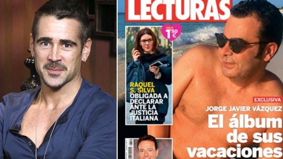 Jorge Javier Vázquez coincide con Colin Farrell en la playa