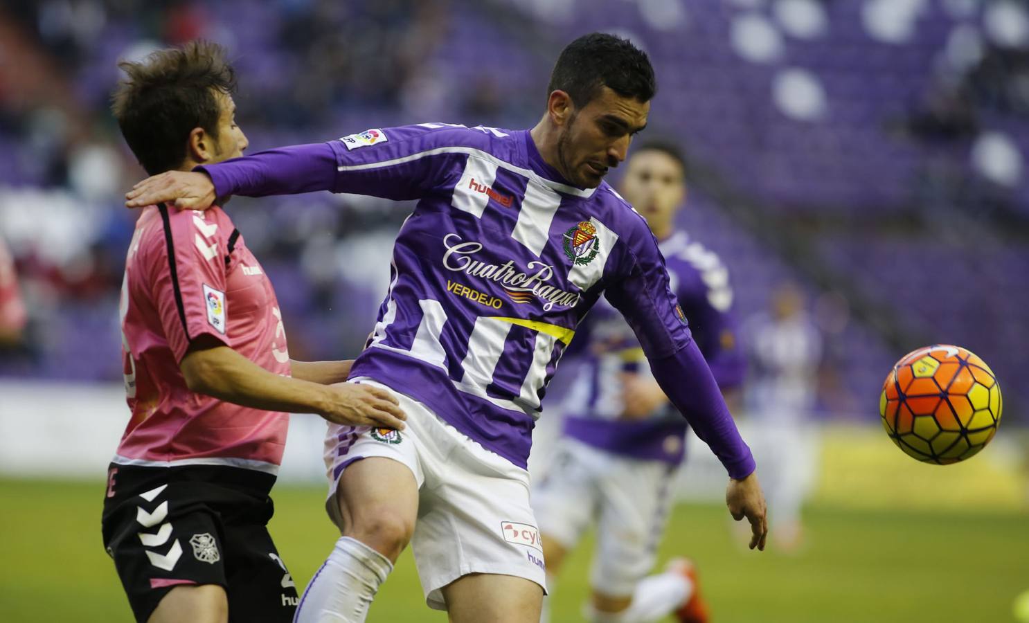 Alfaro, durante un partido ante el Tenerife. 