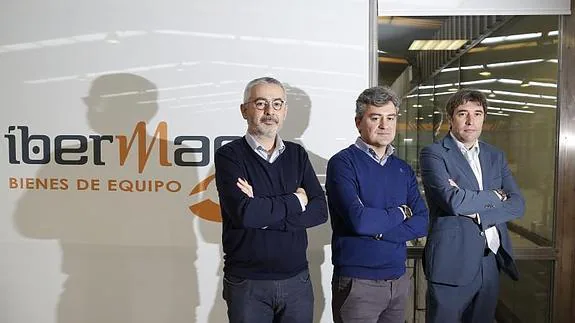 Fernando Rubio, Javier Varela y Diego Gómez, socios de Ibermaq. 