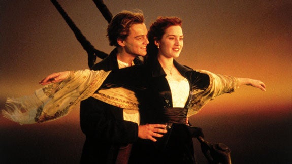 Mítica escena del 'Titanic'.