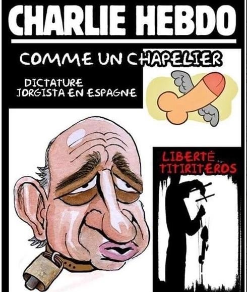 La portada falsa de Charlie Hebdo sobre los titiriteros causa furor en Twitter