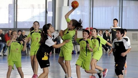 Partido Pablo Picasso - Fleba/Hand Vall B en el IES Delicias.