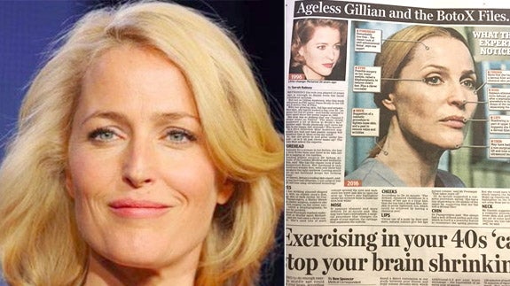 Impresionante cabreo de Gillian Anderson