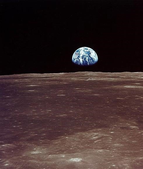 La Tierra, vista desde la Luna 