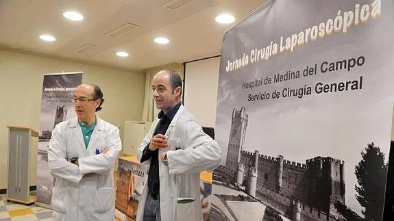 Los doctores Martín del Olmo y Toledano, en la presentación de las jornadas.