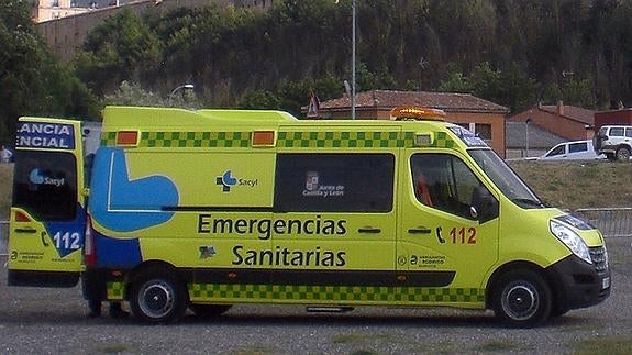 Ambulancia como la que ha sido enviada al lugar del suceso. 