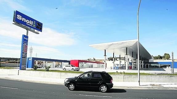 Imagen de la gasolinera.