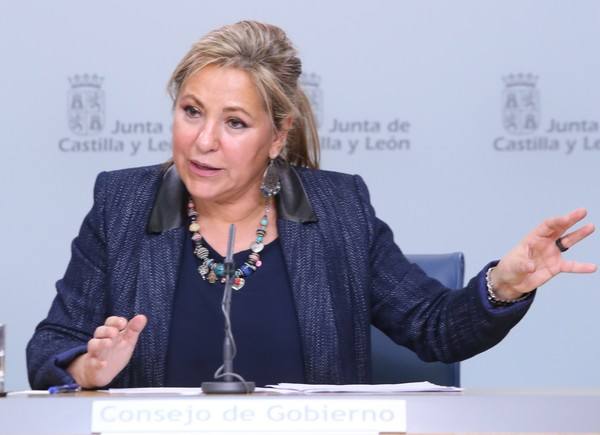 Rosa Valdeón, vicepresidenta y portavoz de la Junta. 