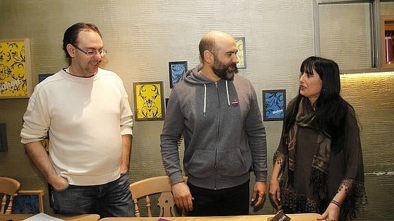 Sergio de los Bueis, Ricardo López y Rosa Rebolledo.