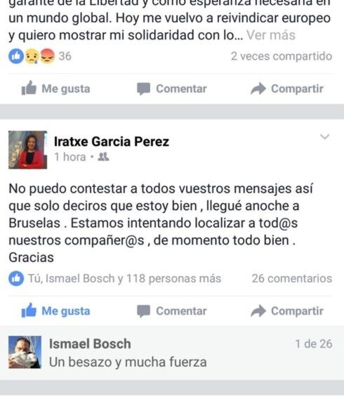 Publicación de Iratxe García en su página de Twitter.