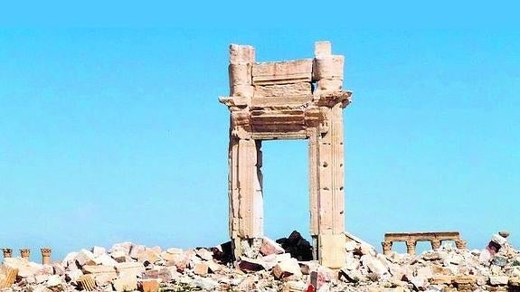 Ruinas en la ciudad siria de Palmira.