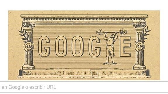 Google conmemora el 120 aniversario de los primeros JJ.OO. modernos.