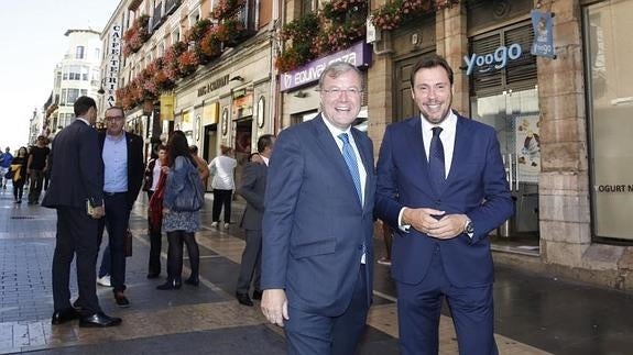 Antonio Silván y Puente, durante su encuentro de octubre en León.