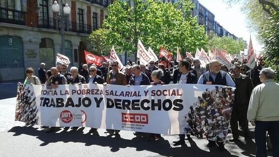 Manifestación del 1 de mayo en Valladolid.