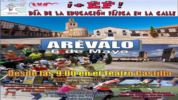 Cártel del DEFC que se celebrará mañana en Arévalo.