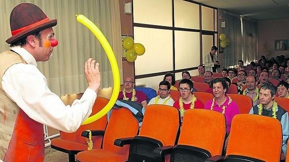 Un momento de la jornada de ayer en la Fundación Personas. 