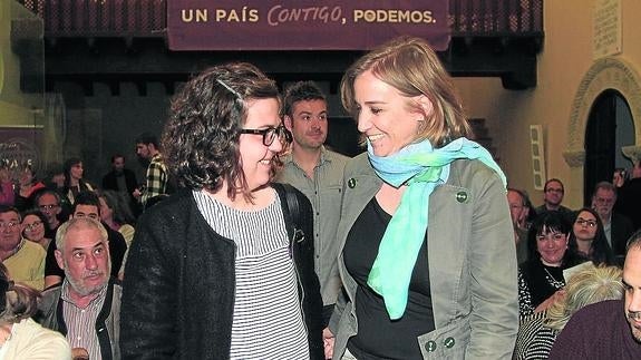 Natalia del Barrio y Tania Sánchez, en San Quirce. 