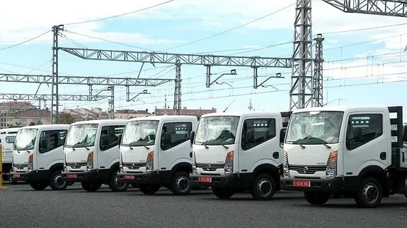 Camiones fabricadas en la planta de Nissan en Ávila.  