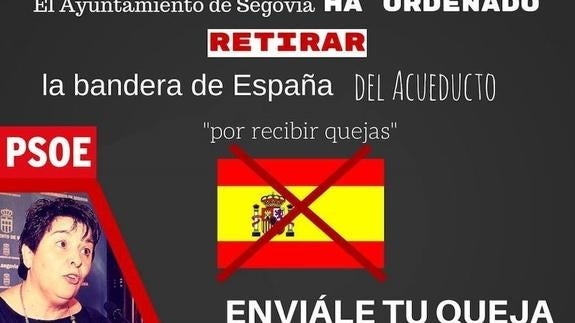 Fotomontaje de NN GG de Segovia contra la alcaldesa de Segovia. 
