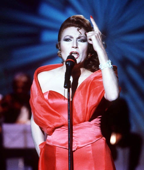 Rocío Jurado en un concierto.