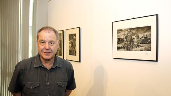 GrabrielBrau, en la exposición del Museo de Palencia.