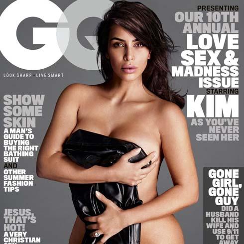 Kim Kardashian en la portada de 'GQ'.