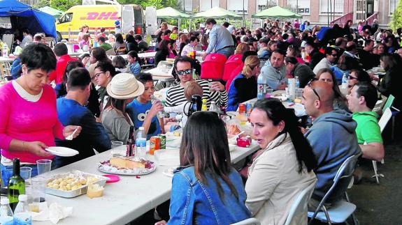 Un momento de la jornada de convivencia. El Norte