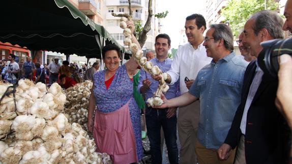 Inauguración de la Feria del Ajo. 