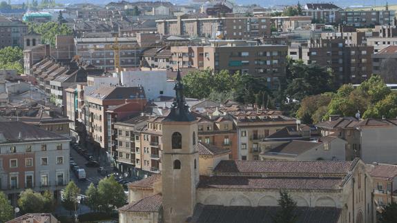 Vista panorámica de Segovia. 
