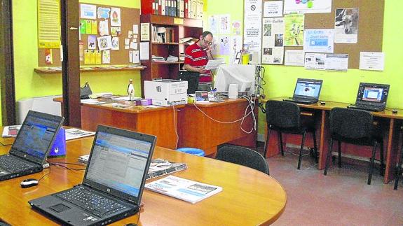 Interior de la Casa Joven de Cuéllar. 