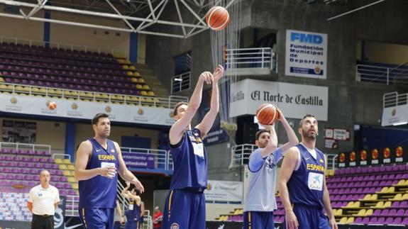 La selección entrena en Pisuerga. 