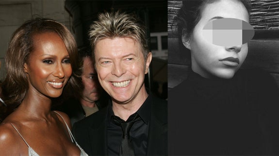 Iman, David Bowie y Lexi Zahra Jones.